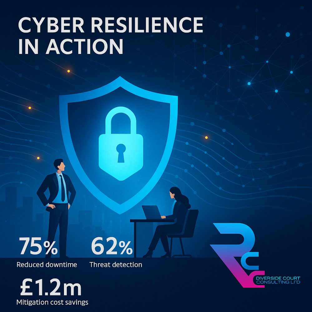 AI generated image for cyber resilience in action